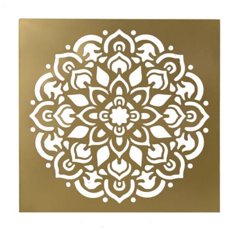 Quadro metallo oro quadro cm56x56x3