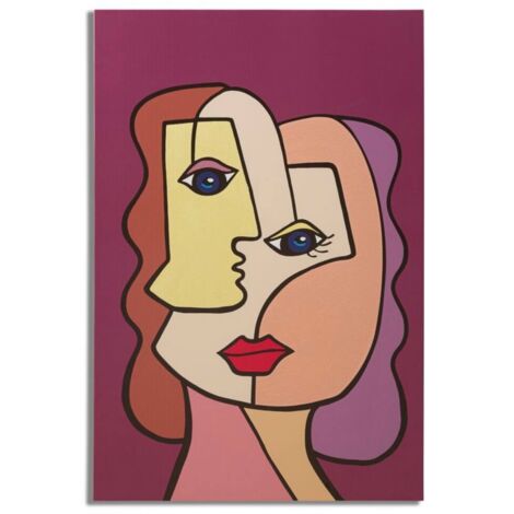 Quadro moderno, stampa dipinta 60x3x90cm Feces New B