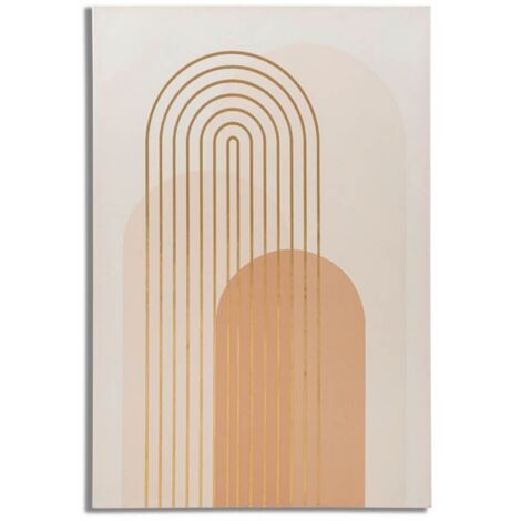 Quadro moderno, stampa dipinta oro 80x3x120cm Shine A