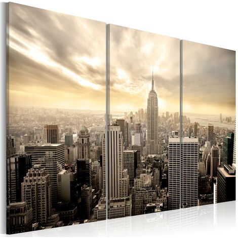 Quadro - New York: View On Manhattan - 225x90