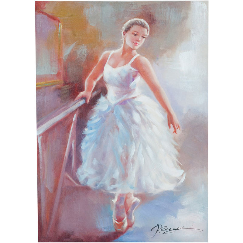 Quadro olio su tela 50x3x70 cm Quadro ballerina dipinto a mano Quadri decorativi per la casa