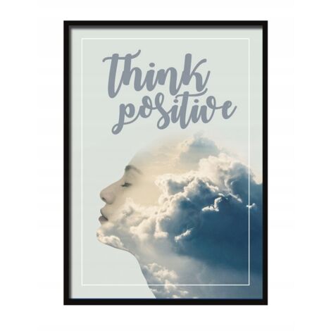 QUADRO, POSTER IN CORNICE 73x53 cm Think P513