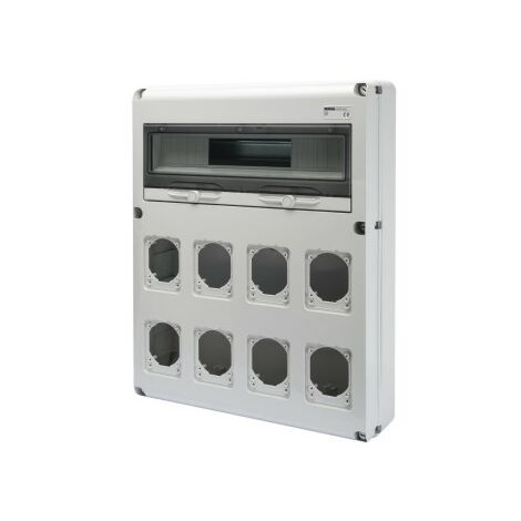 Quadro Q-Din 20 Moduli 8 Flange Iec 16/32A Ip44/67 Ip65