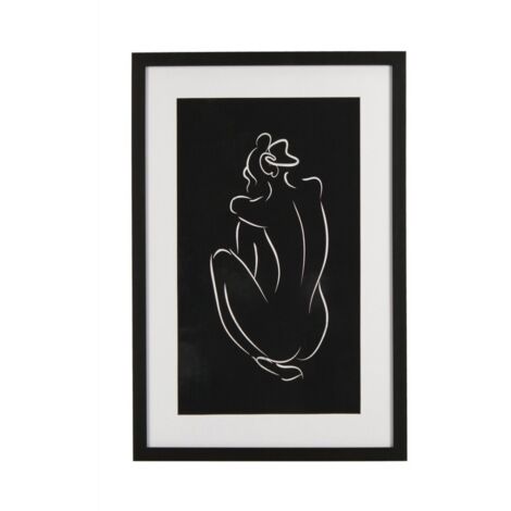 Quadro refined 40 x 60 con stampa su carta, vetro, mdf e cornice mdf
