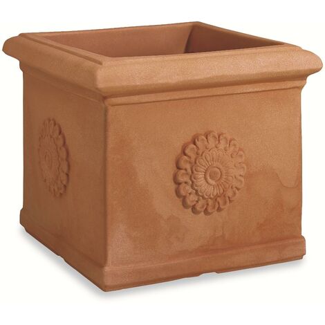 Vaso decorativo da terra in terracotta stile corda Rattan Beige Rokan