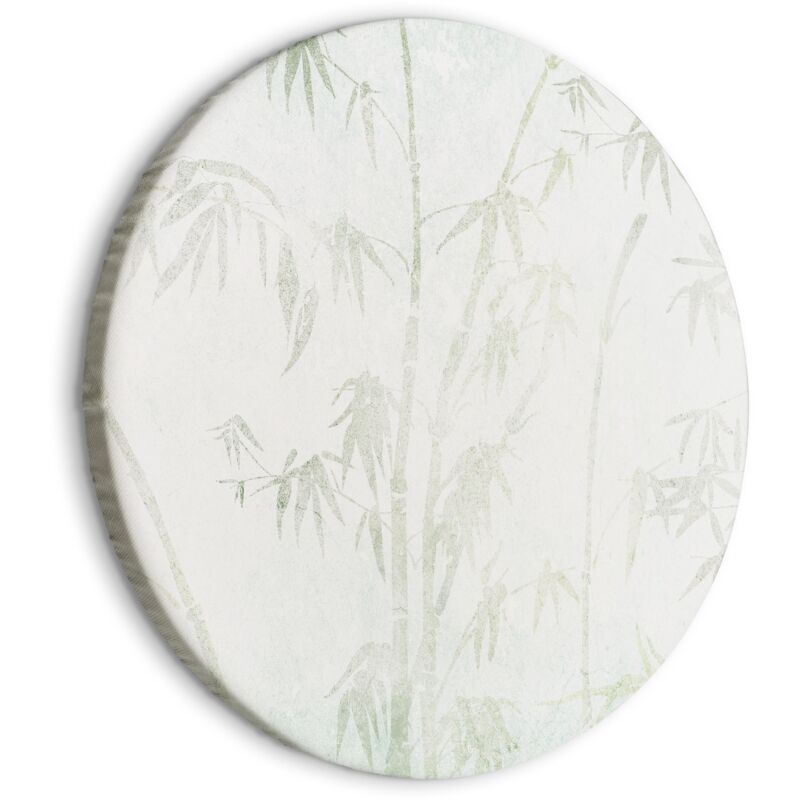 Quadro rotondo - Foresta di bambù - Delicata