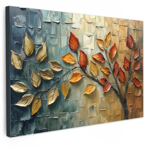 QUADRO SU TELA Albero - Astratto - Natura - Arte 30x20 cm