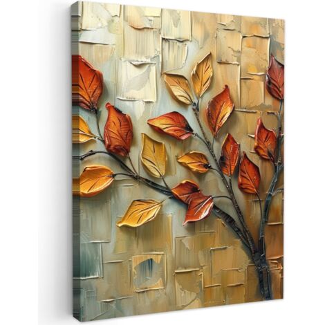 QUADRO SU TELA Albero - Astratto - Natura - Arte 60x80 cm