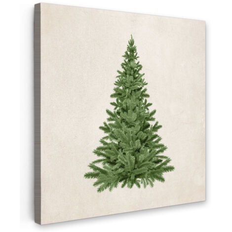 QUADRO SU TELA Albero di Natale - Verde - Natale - Feste 20x20 cm