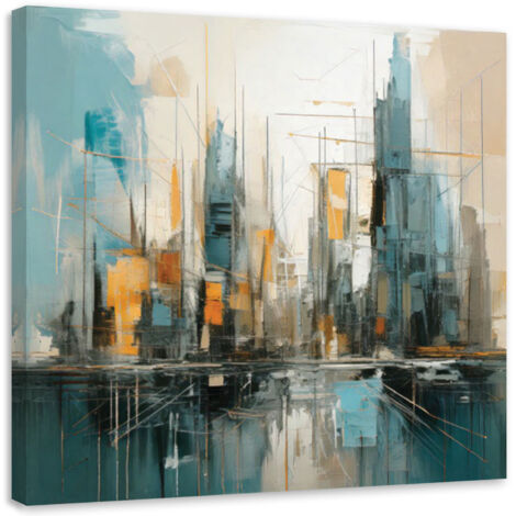 Quadro su tela, Architettura minimalista della città  - 30x30
