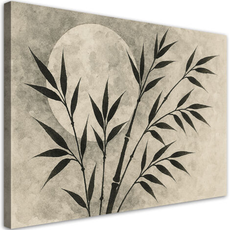 Quadro su tela, Bambà¹ Minimalismo Monocromatico Luna - 120x80
