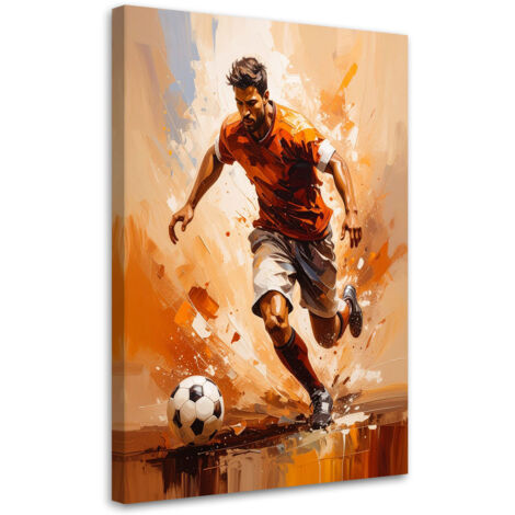 Quadro su tela, Calciatore in azione - 40x60