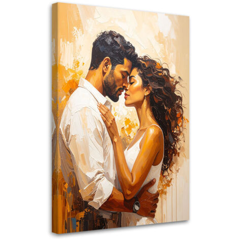 Quadro su tela, Coppia innamorata - 60x90