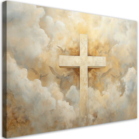 Quadro su tela, Croce Religiosa - 60x40