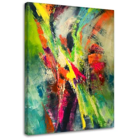Quadro su tela, Dipinti astratti colorati - 40x60
