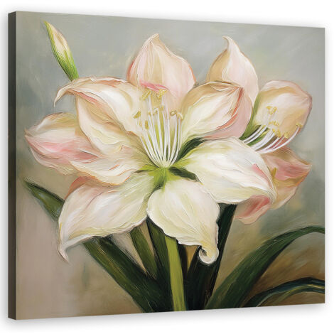 Quadro su tela, Fiore di iris - 30x30