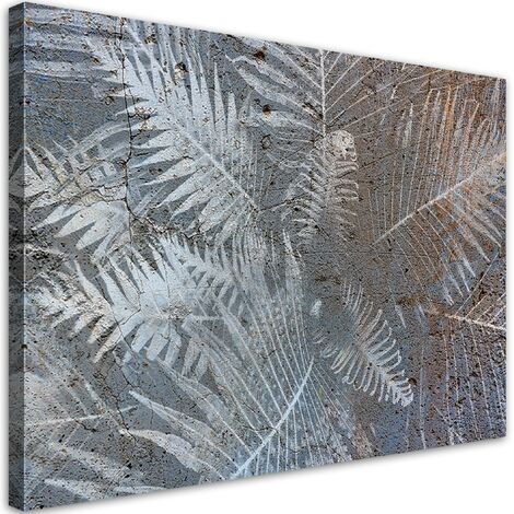 Quadro su tela, Foglie di felce - 100x70