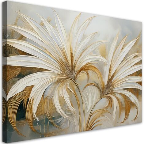 Quadro su tela, Foglie tropicali Botanica - 100x70