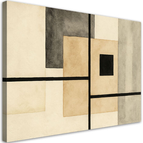Quadro su tela, Forme geometriche Acquerello - 60x40