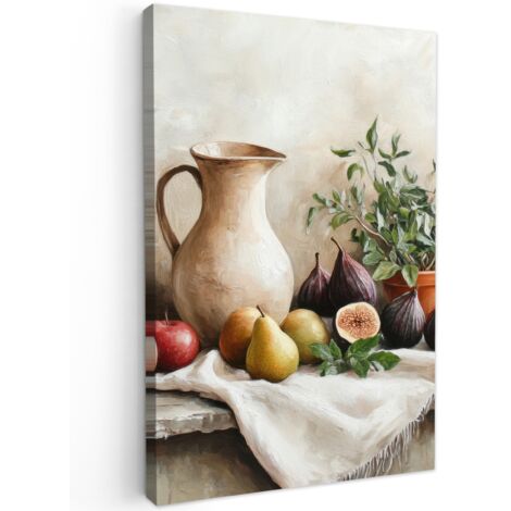 QUADRO SU TELA Frutta - Erbe - Rurale 40x60 cm