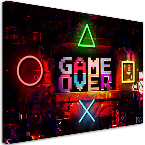 Quadro su tela, Gioco sul giocatore - 100x70