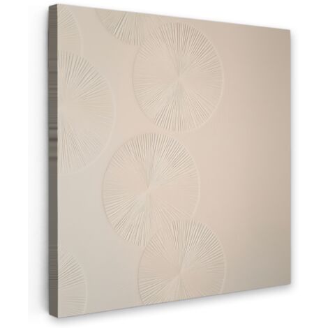 QUADRO SU TELA Japandi - Beige - Moderno 20x20 cm