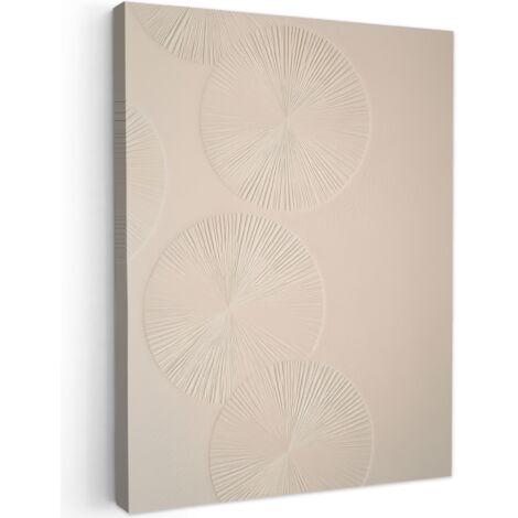 QUADRO SU TELA Japandi - Beige - Moderno 60x80 cm