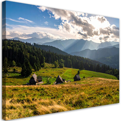 Quadro su tela, Kasprowy Wierch montagna paesaggio natura, 120x80