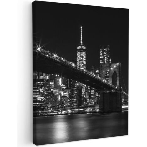 QUADRO SU TELA New York - Brooklyn - Ponte 60x80 cm