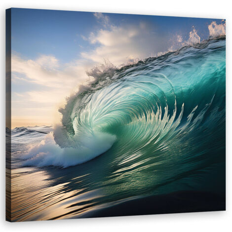 Quadro su tela, Onda mare acqua natura - 30x30