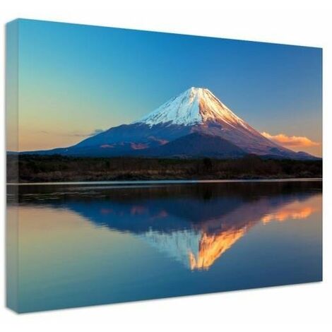 Quadro su tela, Paesaggio giapponese Monte Fuji - 60x40
