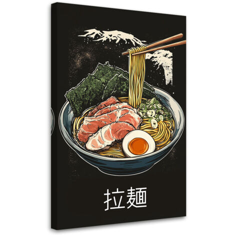 Quadro su tela, Ramen Cibo Giappone - 60x90