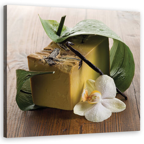 Quadro su tela, Sapone della spa zen - 40x40