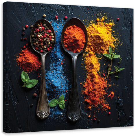 Quadro su tela, Spezie colorate, 30x30