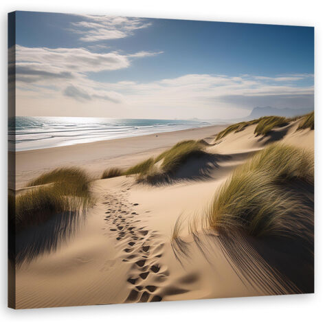 Quadro su tela, Spiaggia Mare Duna - 30x30