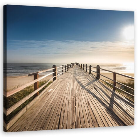 Quadro su tela, Spiaggia Mare Natura - 30x30