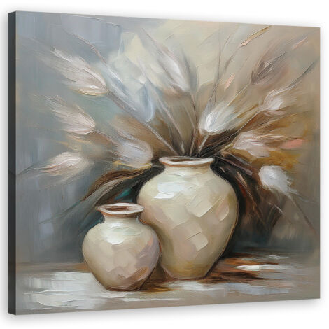 Quadro su tela, Vaso vintage per la natura morta - 30x30