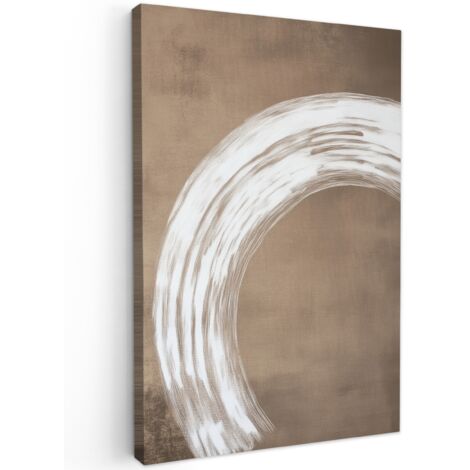 QUADRO SU TELA Vernice - Marrone - Japandi 40x60 cm