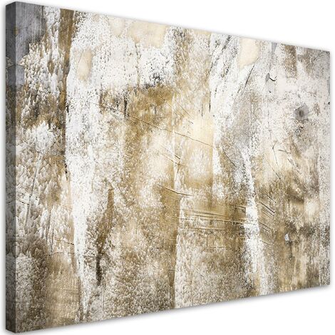 Quadro su tela, Vintage di astrazione d'oro - 120x80