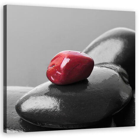 Quadro su tela, Zen Spa Red Stone - 40x40