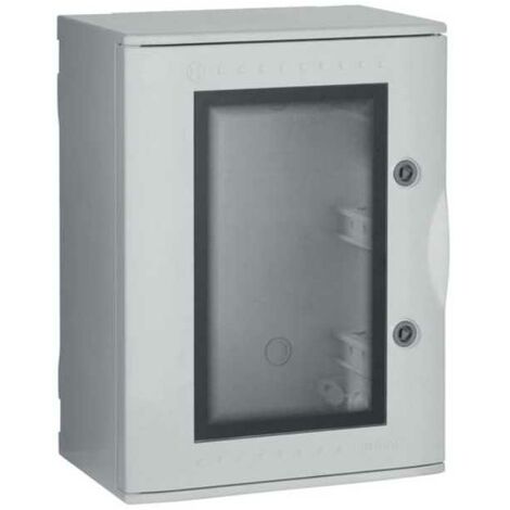 Quadro VTR 02 OBLO' In Vetroresina Porta Trasparente IP66 36 Moduli B04622