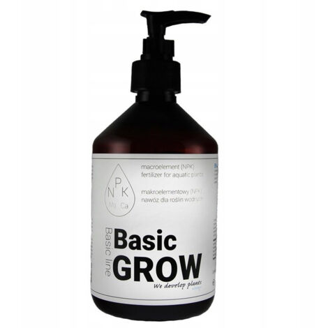 QualDrop Basic GROW 500 ml - Engrais macro-élémentaire NPK pour plantes aquatiques