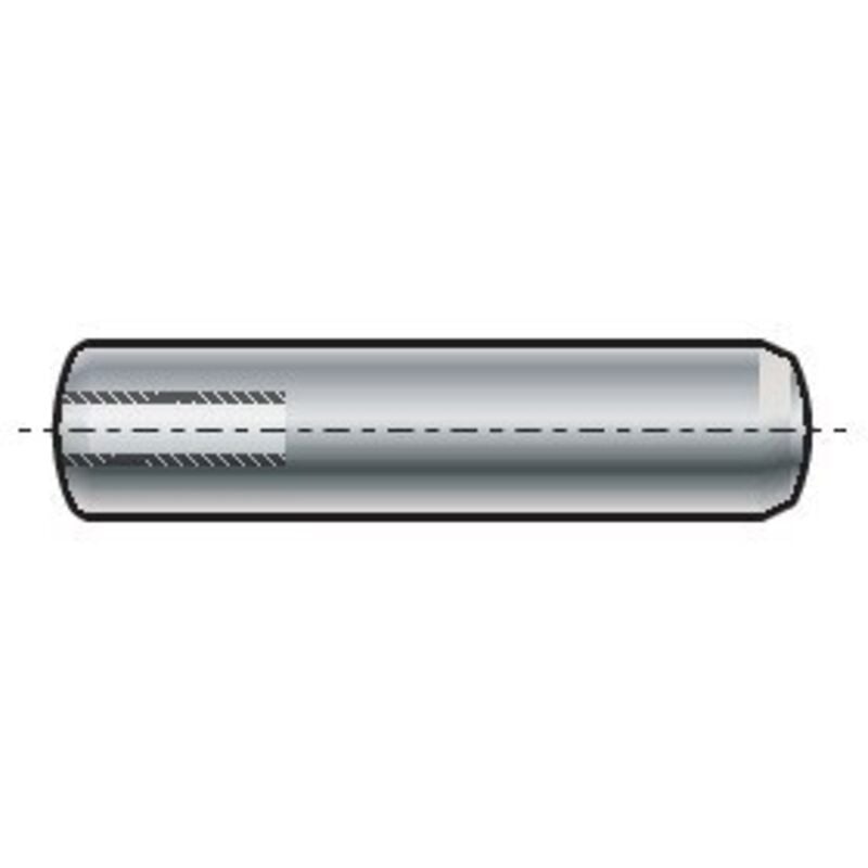 Qualfast - 12X60MM Metric Extractable Dowel Pin c/w Air Flat