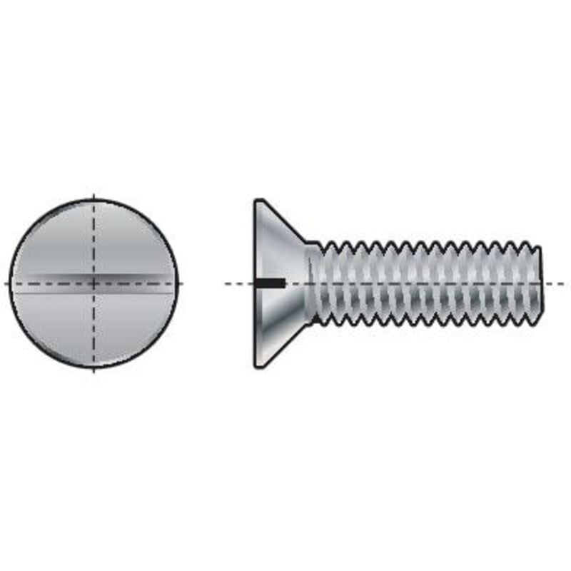 Qualfast M3X20 Slotted Countersunk Screw Nylon PA (GR-6.6)- you get 25