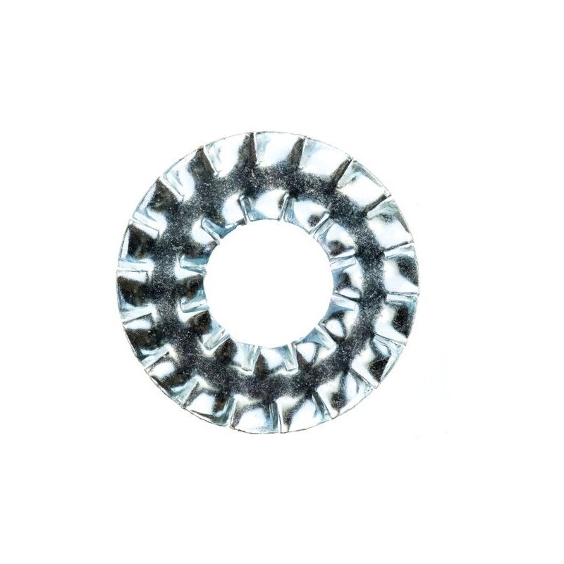 M8 Type-DD nf Internal/External Serrated Lock Washer - bzp- you get 25 - Qualfast