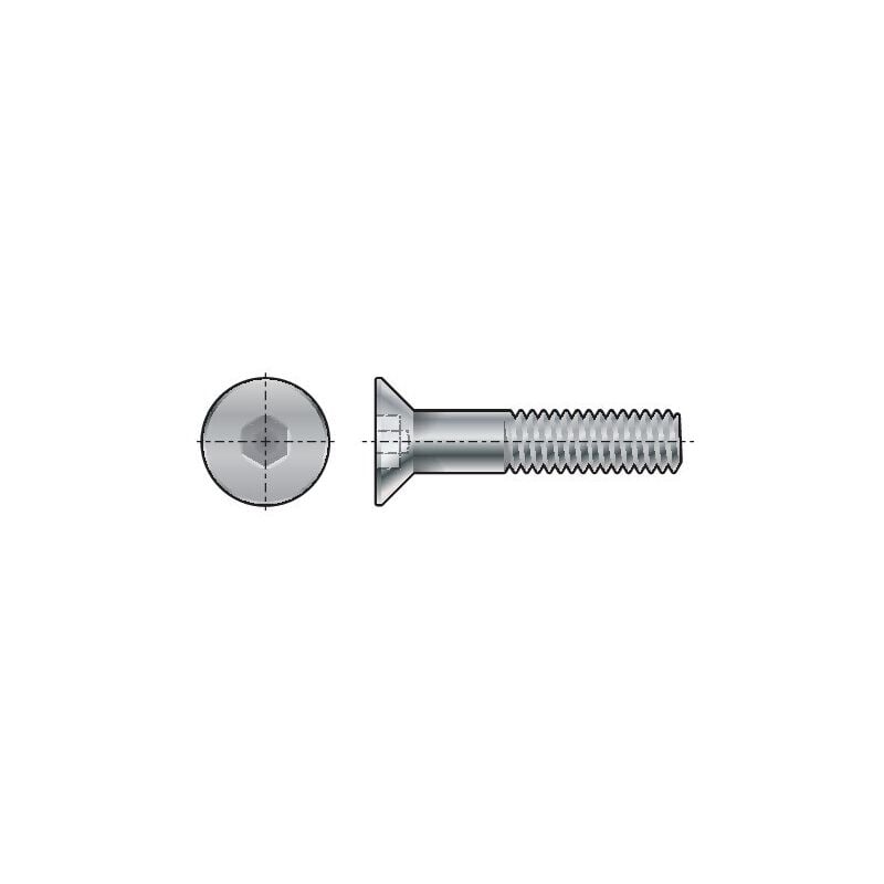 M6X45 Socket Countersunk Head Screw A2 - Qualfast