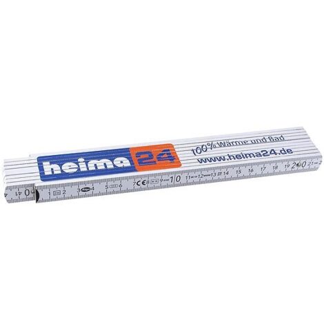 Qualitäts-Holzgliedermaßstab ''heima24'' - 2 m - 10 Glieder mit 90°-Rastung