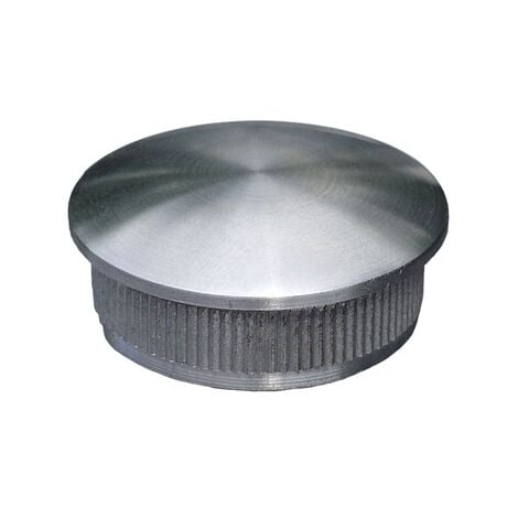 [QUALITE FRANCAISE] - Finition bombée pour Tube rond Ø42.4mm - Hauteur visible 3mm épaisseur 2mm - À coller - INOX 304