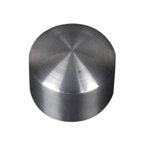 [QUALITE FRANCAISE] - Finition pour main courante ronde bois de Ø42,4mm - Longueur 25mm - Inox 316 - À coller