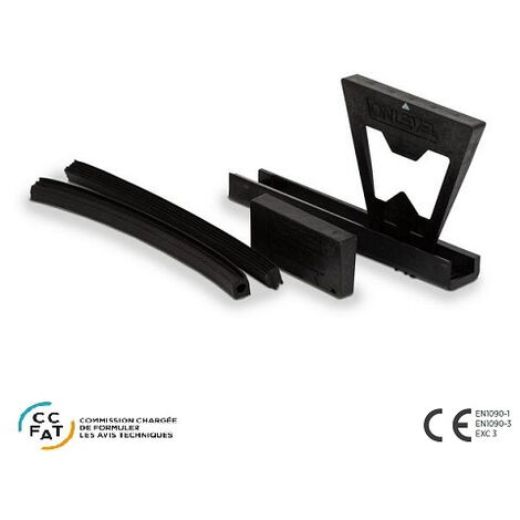 [QUALITE FRANCAISE] - Kit caoutchouc pour verre 16.76 mm - L 2500 mm